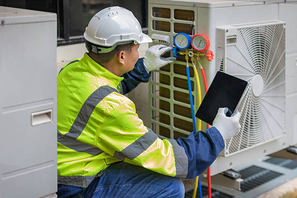 Professional Hvac technician working in Landers, CA